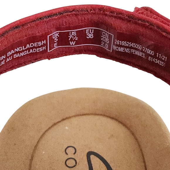 CLARKS womens Comfrot Walking Sandals Merliah Style Flat Sandals Wedge 7 1/2 W - Picture 8 of 12